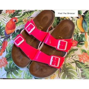 Birkenstock Patent Neon Pink Sandals 42 / 11